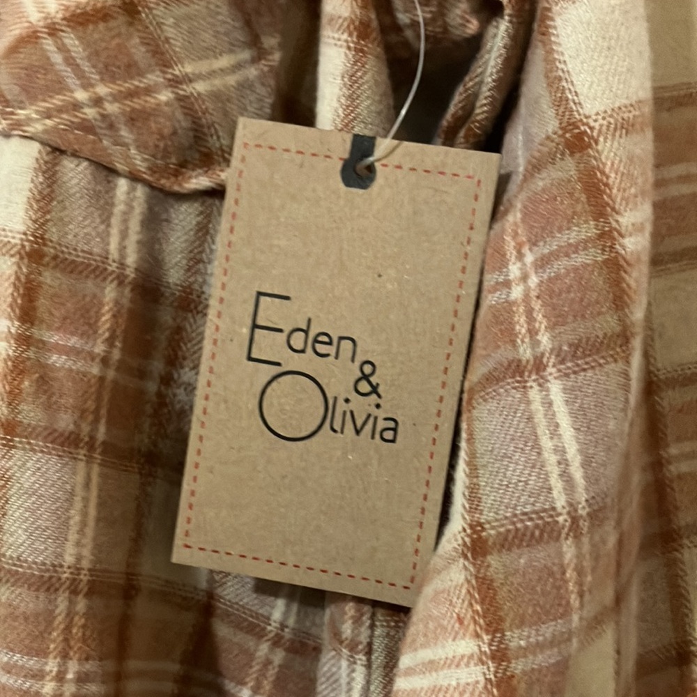 Flannel Lace Button Down - Picture 3 of 12